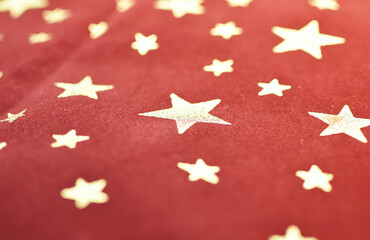 Fototapeta premium 古ぼけた星柄の布のクローズアップ アンティーク レトロ 掠れ