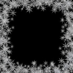 雪の結晶のフレーム