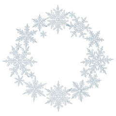 雪の結晶のフレーム