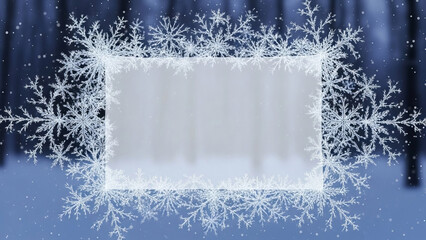 雪の結晶のフレーム