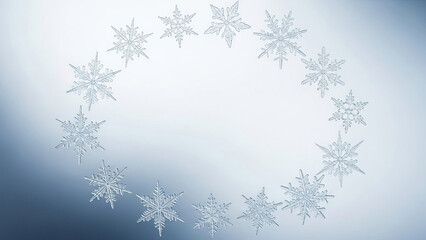 雪の結晶のフレーム