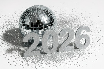 Sparkling 2026: A Disco Ball and Glitter Celebrate the New Year