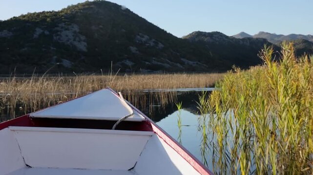 A boat ride on the Crnojevica River in Rijeka, Montenegro.