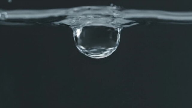 High-Speed Capture of Water Droplets Creating Ripple Effects in Motion