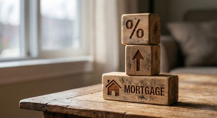 Rising Mortgage Rates, Housing Loan Concept