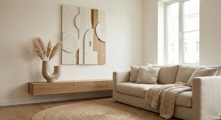 Minimalist Scandinavian Living Room Interior