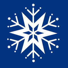 Simple white snowflake pattern. Can be used for wallpaper and sticker