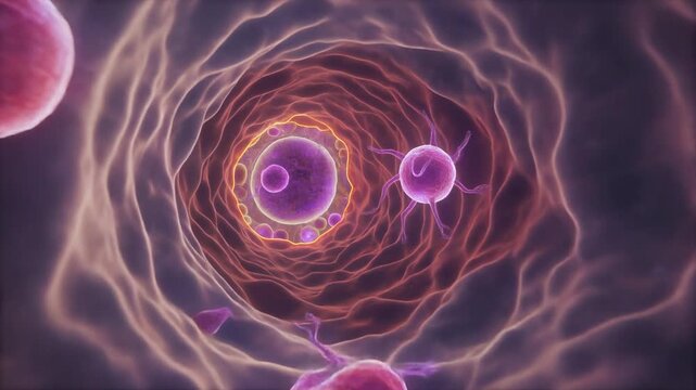 Animated 3D rendering of neural interneurons and sonic hedgehog signaling pathway