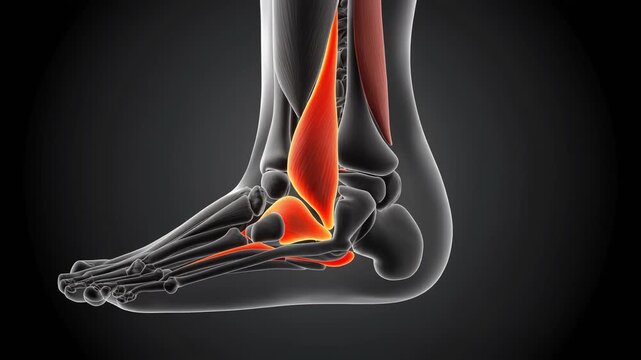 Anatomical Animation of Accessory Flexor Digitorum Longus Muscle in Foot and Ankle