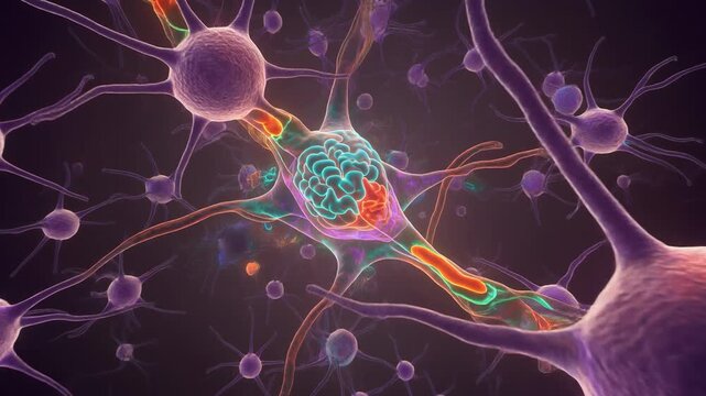 Detailed 3D Animation of Neurons and Neural Network Activity