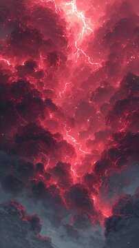 A stranger world wit mystery and cloud horror fantasy adventure style wallpaper background poster in light and shadow