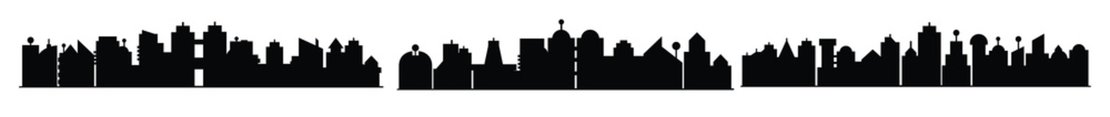 silhouette cityscape set  © jon