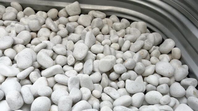 Clean White Rocks in Window Well