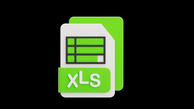 3D XLS File | Alpha Channel