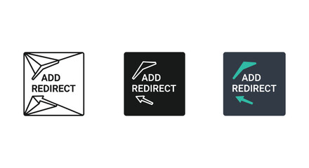 Add redirect button icons in different styles