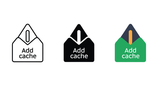 Add cache icon set in various color
