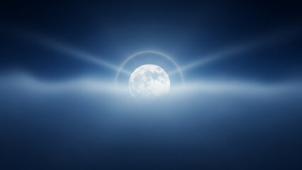 Sankashti Chaturthi Background with Moonlit Aura and Ganesha