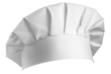 white Chef Hat isolated, full depth of field