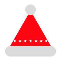 Vector multi color icons for Santa hat