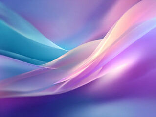 Naklejka premium Flowing Blue and Purple Abstract Waves