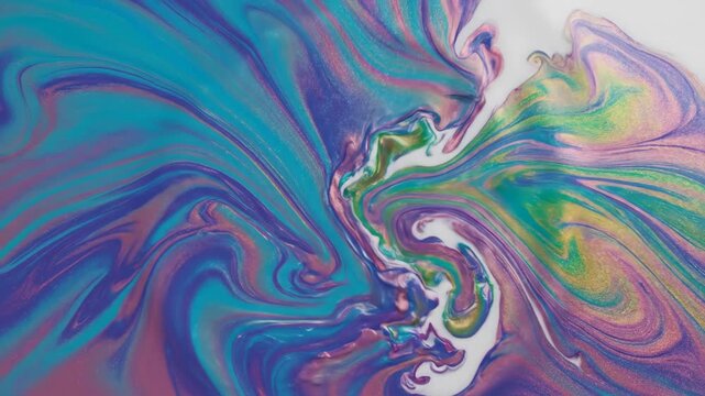 Dynamic and vibrant abstract liquid flow with colorful swirling patterns, creating a mesmerizing visual effect perfect for digital art and creative projects.
