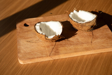 coconut on the board