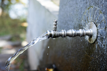 faucet in the forest