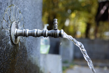 faucet in the forest