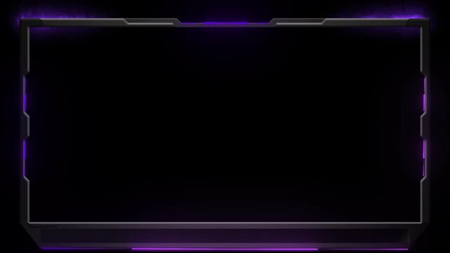 Cyberpunk burning light animated web cam