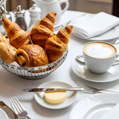 coffee and croissant