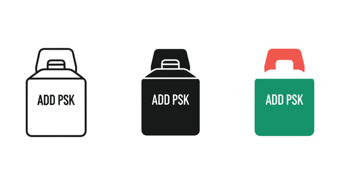 Add psk icon set in different colors