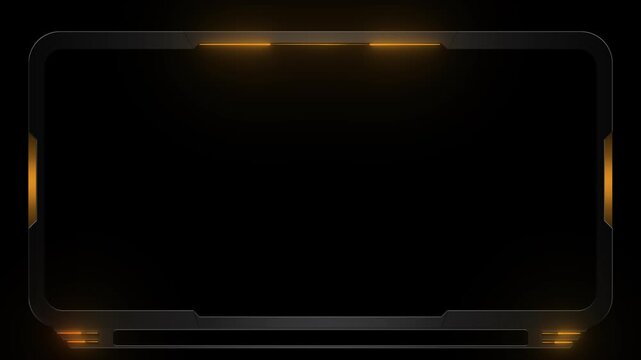 Golden glow lighting effect face cam overlay for streamer