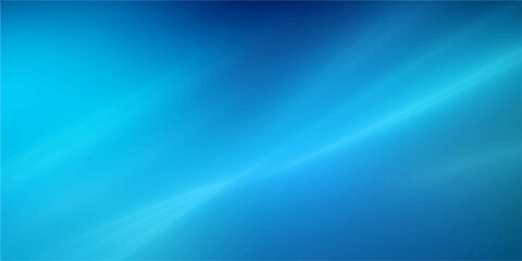 Blue abstract background design with soft light rays and motion wave lines creating a digital water texture