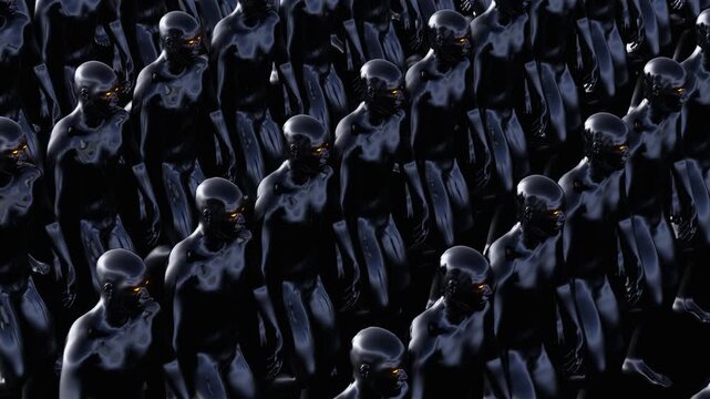 Army of Identical Synthetic cyborgs Loop