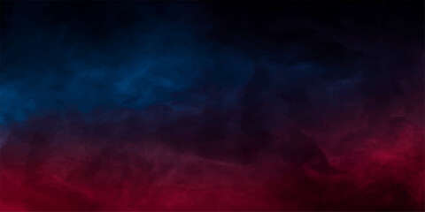 Abstract blue cloudscape with smoke and light against a dark night sky © PIXEL RISE