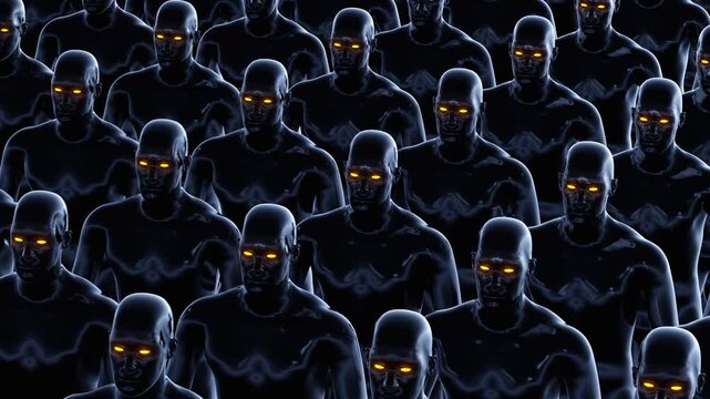 Massive Army of Identical Synthetic cyborgs Loop