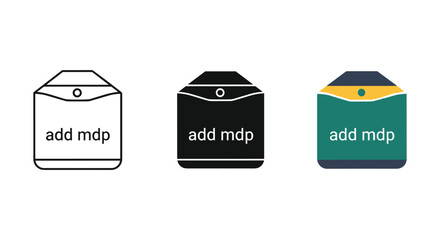 Add mdp folder icon set in different color and style