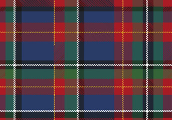 Minimal plaid texture pattern, repetitive tartan vector seamless. Track textile check background fabric in red and orange colors.