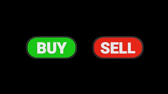 3D Buy and sell buttons | Alpha Channel