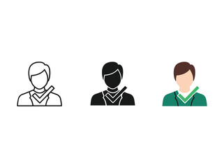 Medical professionals illustrated in different styles