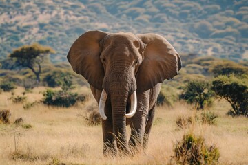 Fototapeta premium Majestic wild elephant