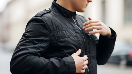 Jacket Fit Worry. Perfect for: Clothing retail campaigns, therapy visuals