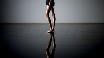 Leg Elongation Illusion. Perfect for: Fashion editorials, mental wellness articles