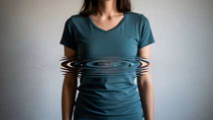 Rippled Reflection. Perfect for: Body positivity campaigns, therapy visuals