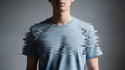 Rippled Reflection. Perfect for: Body positivity campaigns, therapy visuals