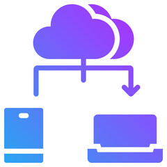 Server sharing icon for data base network, business, website, application, printing, document, poster design, etc