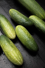 pattern cucumbers in a table