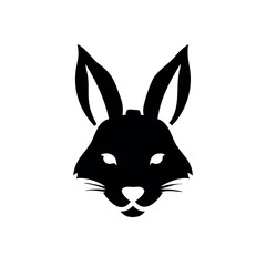 Fox face combined with rabbit face creating clever and gentle contrast On white Background Vector illustration