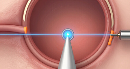 3D illustration of a pill dissolving in the stomach, releasing particles high quality render photorealistic detailed anatomy biology healthcare medical concept science visualization