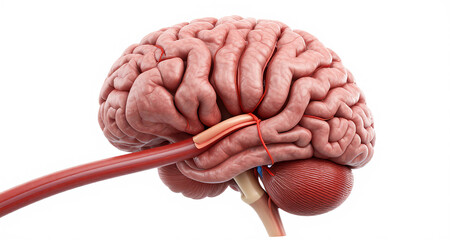 3D illustration of contact lenses floating over an eye, vision correction concept high quality render photorealistic detailed anatomy biology healthcare medical concept science visualization